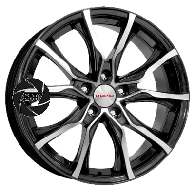 7,5x17/5x108 ET50 D63,35 Твист (КС697М) Алмаз черный